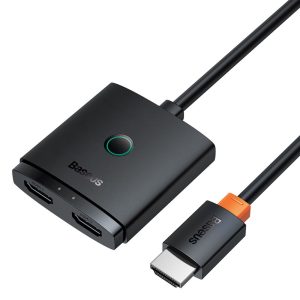 Baseus-Μετατροπέας-AirJoy-2in1-4K-HDMI-male-HDMI-2x-female-1m-Black